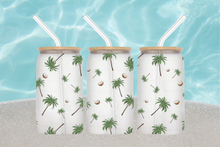 Load image into Gallery viewer, 🌴 Palm Tree Glass Tumbler 16oz/475ml