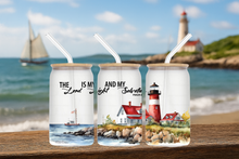Load image into Gallery viewer, 🌊 ⚓️ Lighthouse Glass Tumbler 16oz/475ml