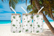Load image into Gallery viewer, 🌴 Palm Tree Glass Tumbler 16oz/475ml