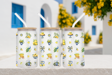 Load image into Gallery viewer, 🍋 Mediterranean Lemon Glass Tumbler 16oz/475ml