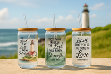 Load image into Gallery viewer, 🌊 ⚓️ Lighthouse Glass Tumbler 16oz/475ml