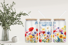 Load image into Gallery viewer, Signature Quote Glass Tumble 16oz/475ml - 👑 Clothed in Strength Collection 👑