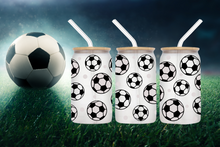 Load image into Gallery viewer, ⚽ Soccer Lovers Glass Tumble | 16oz/475ml