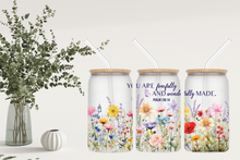 Load image into Gallery viewer, Signature Quote Glass Tumble 16oz/475ml - ๐ Wonderfully Made Series ๐