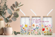 Load image into Gallery viewer, Signature Quote Glass Tumble 16oz/475ml - ๐ Wonderfully Made Series ๐