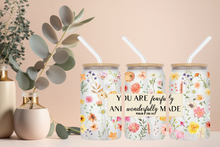 Load image into Gallery viewer, Signature Quote Glass Tumble 16oz/475ml - ๐ Wonderfully Made Series ๐