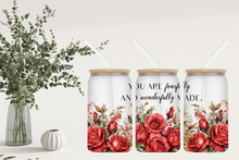 Load image into Gallery viewer, Signature Quote Glass Tumble 16oz/475ml - ๐ Wonderfully Made Series ๐