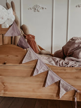 Load image into Gallery viewer, Bonne Mere Glitter Stars Bunting - MULBERRY