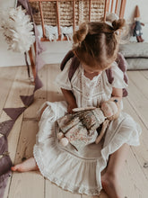 Load image into Gallery viewer, Bonne Mere Glitter Stars Bunting - MULBERRY