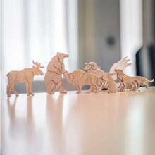 Load image into Gallery viewer, Wooden Sorting Puzzle - Animals Of North America