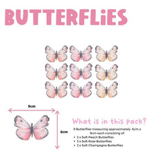 Load image into Gallery viewer, Butterfly Wall Decal Set by Little Rae Prints