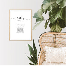 Load image into Gallery viewer, Father Definition Script Print