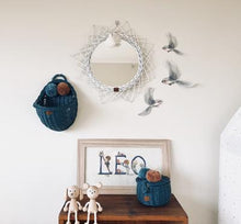 Load image into Gallery viewer, Lilu Wicker Mirror - White