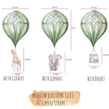 Load image into Gallery viewer, Medium Hot Air Balloon with Basket by Little Rae Prints
