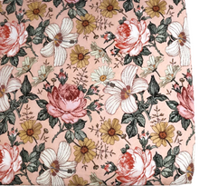 Load image into Gallery viewer, COT SHEET - GARDEN FLORAL ROSE PINK