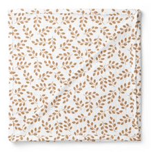 Load image into Gallery viewer, MUSLIN SWADDLE - LEAVES AMBER