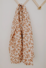 Load image into Gallery viewer, MUSLIN SWADDLE - MAGNOLIA TREE BROWN