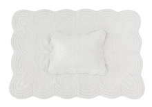 Load image into Gallery viewer, Bonne Mere Cot Quilted Bedspread and Pillow Set - Mist
