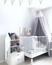 Load image into Gallery viewer, Bonne Mere Cot Quilted Bedspread and Pillow Set - Elephant Grey
