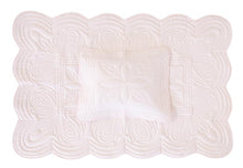 Load image into Gallery viewer, Bonne Mere Cot Quilted Bedspread and Pillow Set - Elephant Grey