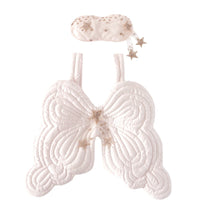 Load image into Gallery viewer, Bonne Mere Starry Nights Heirloom Angel Wings & Eyemask - Powder