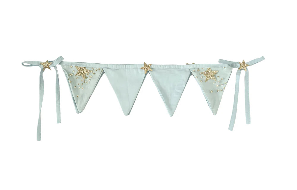 Bonne Mere Glitter Stars Bunting - SEA ANGEL