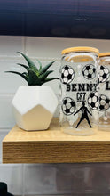 Load and play video in Gallery viewer, ⚽ Personalised Soccer Lovers Glass Tumble | 16oz/475ml
