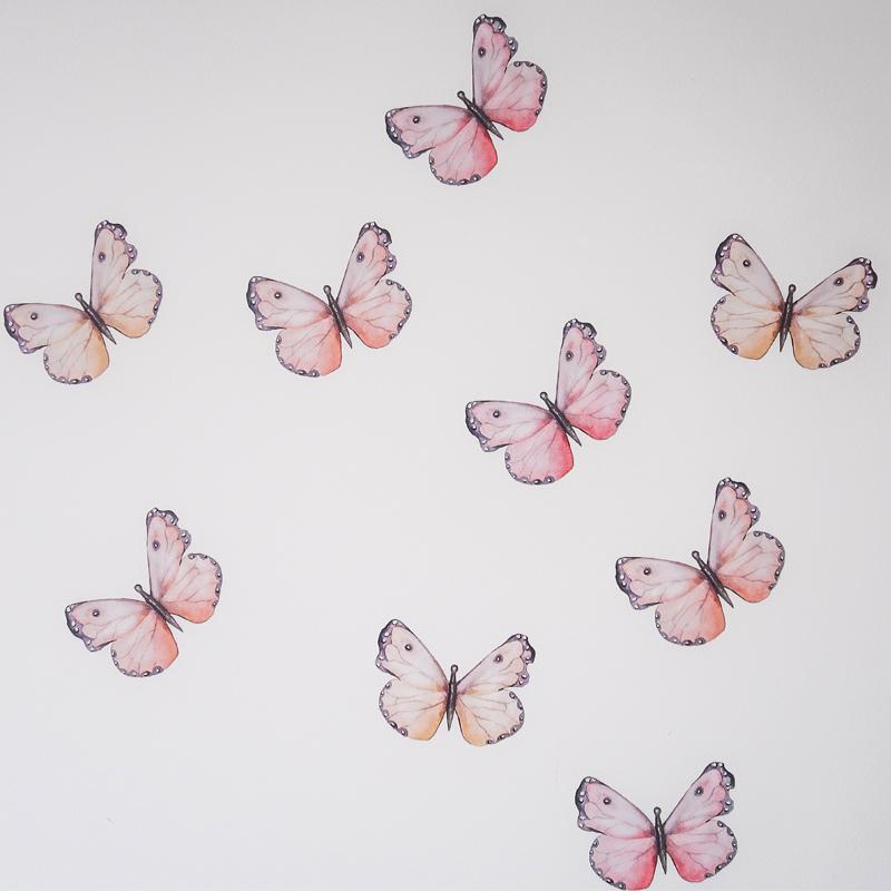 Butterfly Wall Decal Set by Little Rae Prints