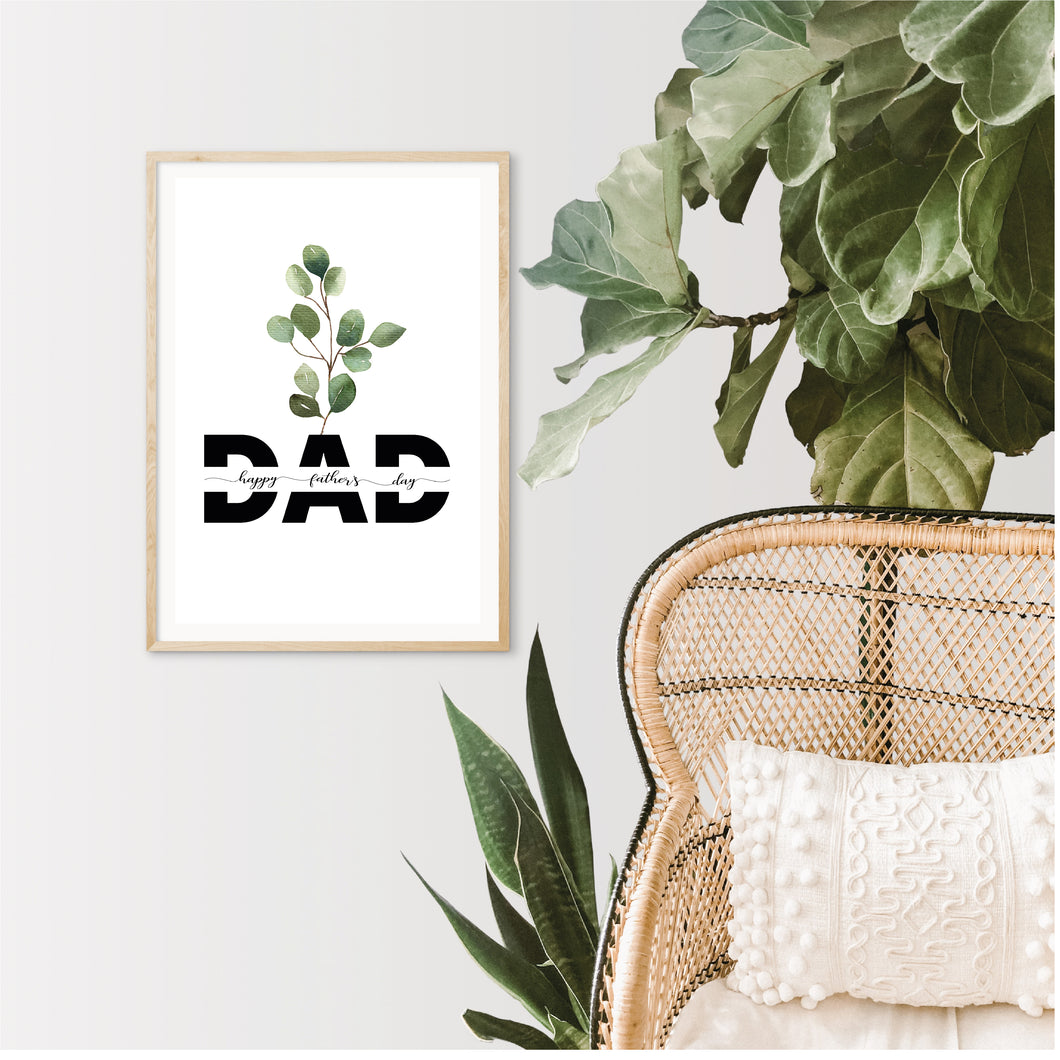 Happy Father's Day - Eucalyptus Print