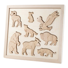 Load image into Gallery viewer, Wooden Sorting Puzzle - Animals Of North America
