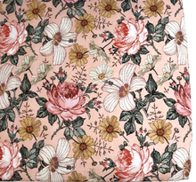 Load image into Gallery viewer, COT SHEET - GARDEN FLORAL ROSE PINK
