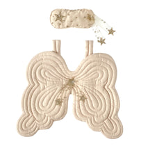 Load image into Gallery viewer, Bonne Mere Starry Nights Heirloom Angel Wings &amp; Eyemask - Honey Gold
