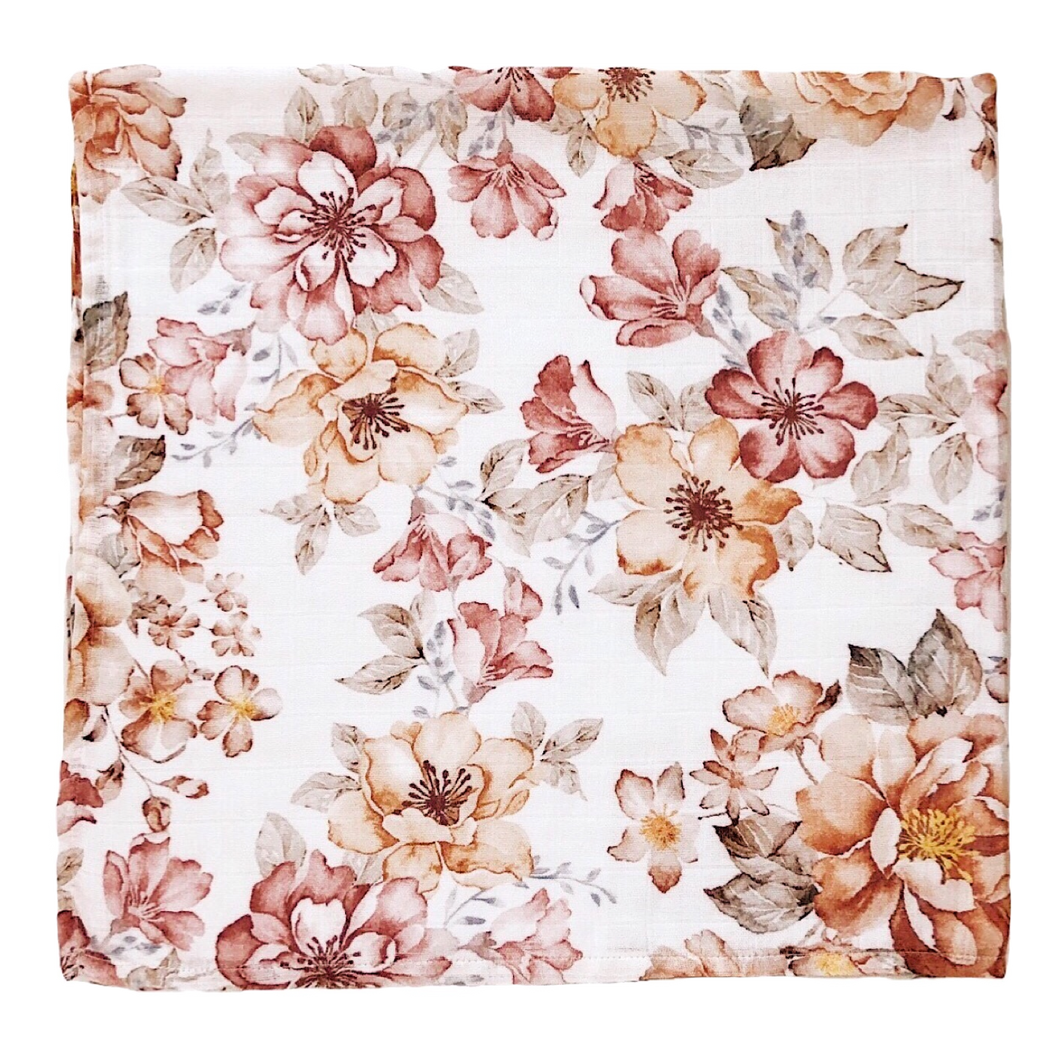 MUSLIN SWADDLE - SUNSET FLORAL